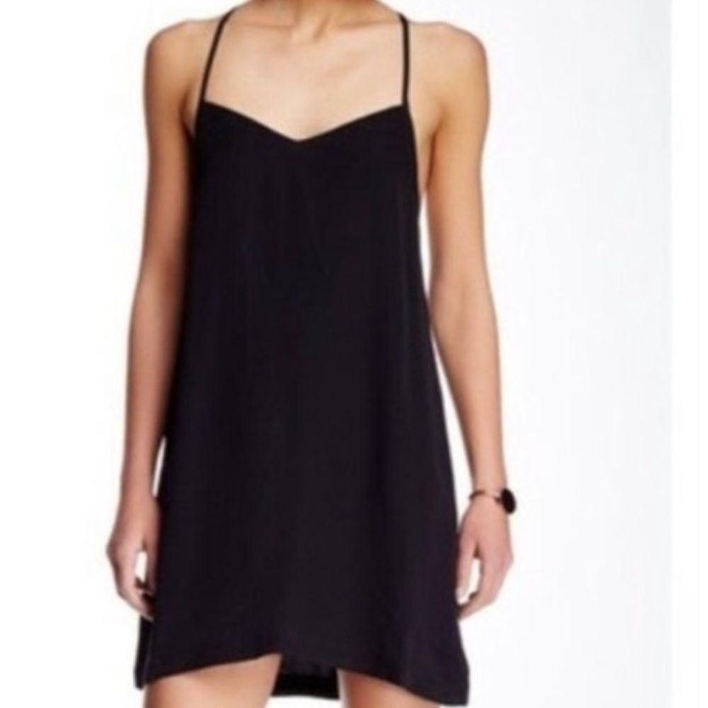Finn and Clover Black T Strap little black dress